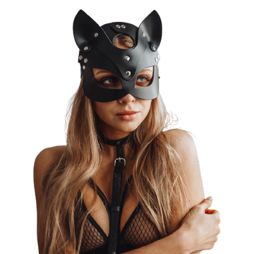 Sexy Leather Cat Mask