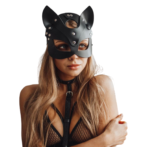Sexy Leather Cat Mask