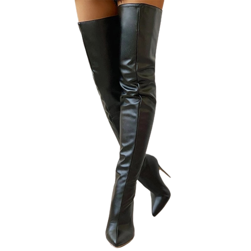 Zip Up Over The Knee Boots