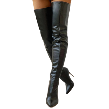 Zip Up Over The Knee Boots